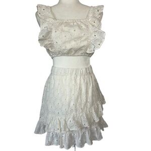 7 For All Mankind Ruffle Eyelet Set